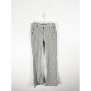 THEORY Light Gray Wool Blend Flare Legs Pants Slacks Trousers Size 2